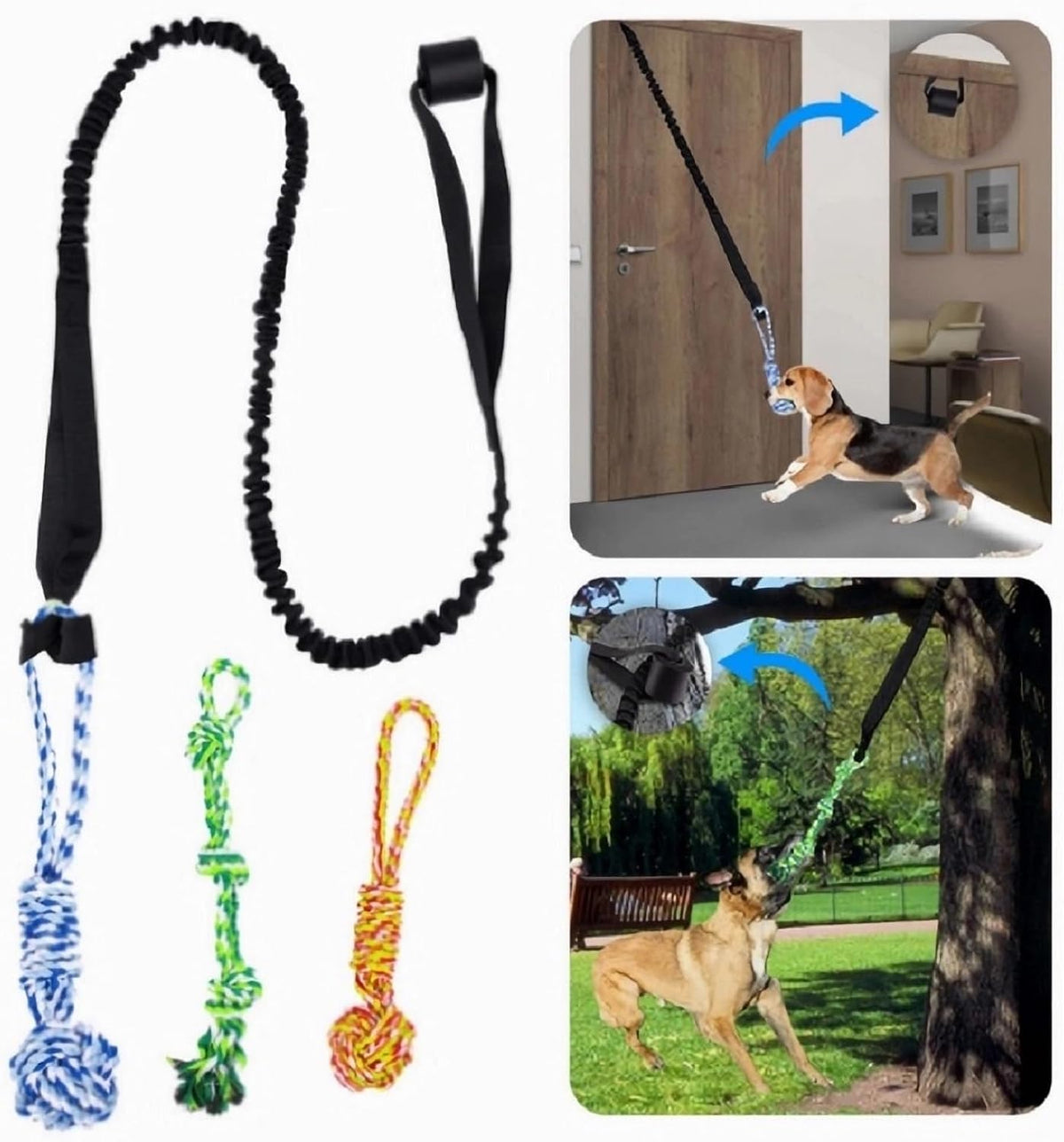 TugTough Bungee Tug Toy · Medium Dogs 22–45 lb