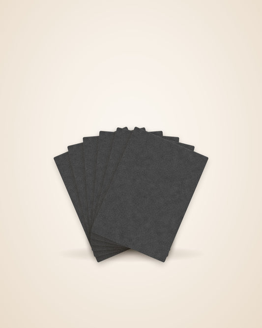 Six ManiPup replacement sandpaper sheets fanned out